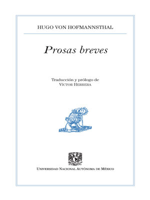 cover image of Prosas breves